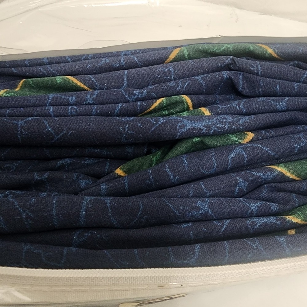 Vintage Springmaid Almalfi Navy Curtain Set New Old Stock - Picture 5 of 7